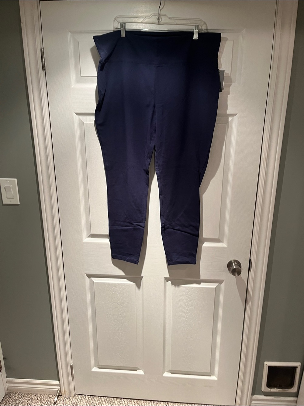 Sears Navy High-Waist Stretch Leggings
